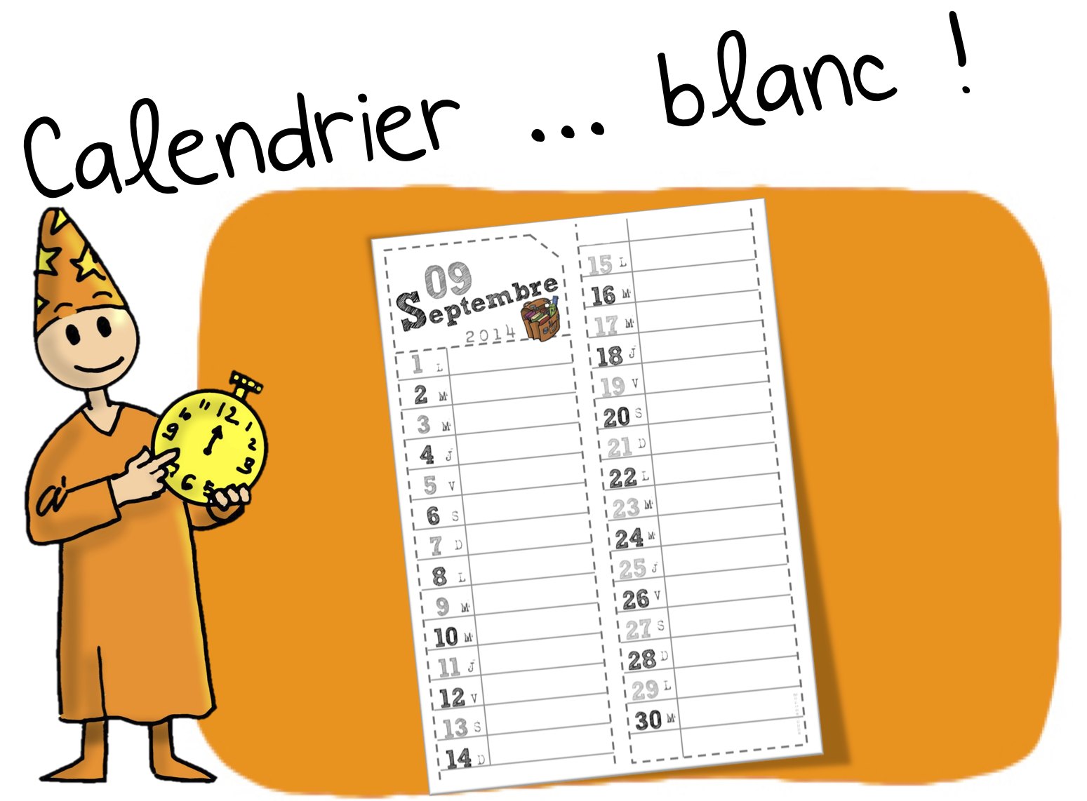 Le calendrier blanc BDG | Bout de Gomme